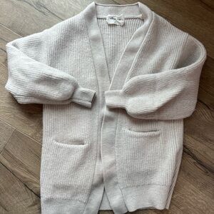 Wilfred Free cream Cardigan Sweater (XS, Merino Wool)